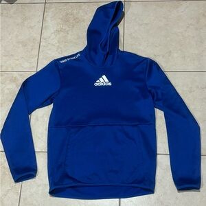 Adidas Climawarm hoodie Men’s Three Stripe Life Basketball Blue Long Sleeve S